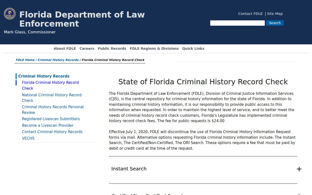 Royal Palm Beach residents directory FDLE record checks