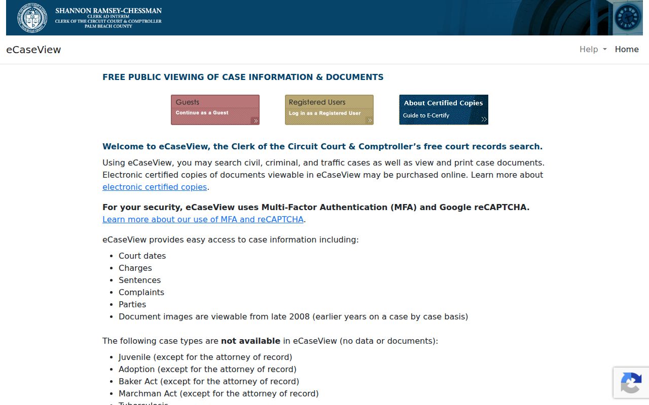 Royal Palm Beach residents directory court case lookup