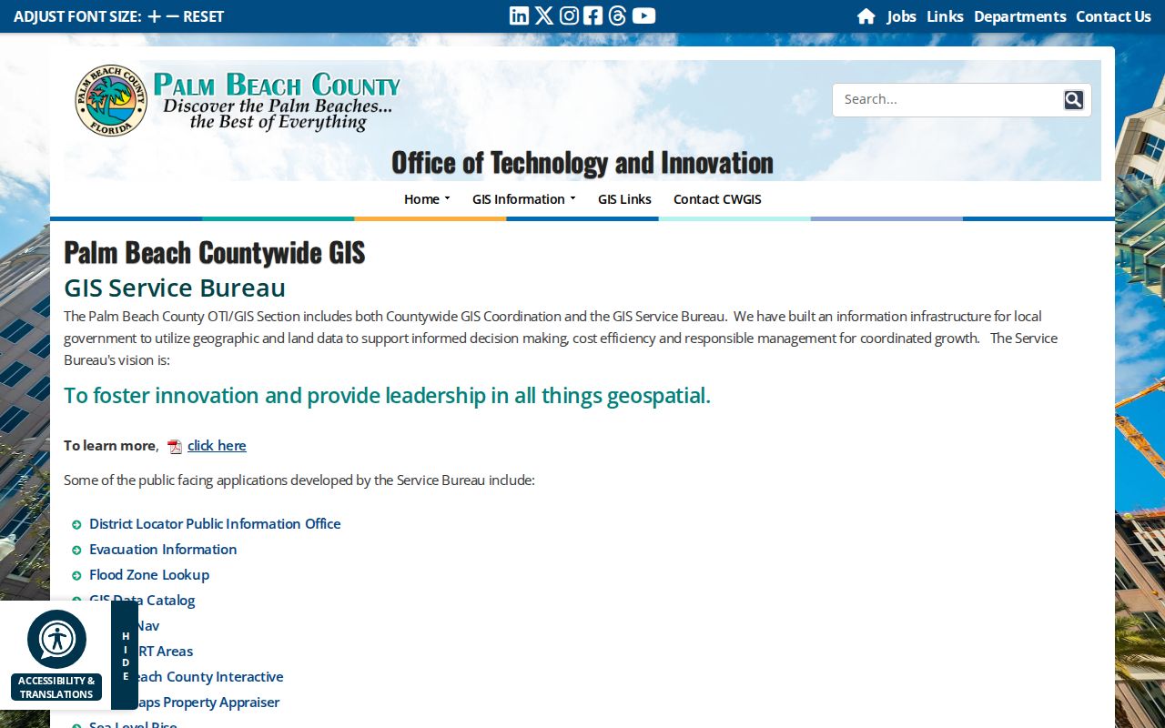 Royal Palm Beach street directory GIS services